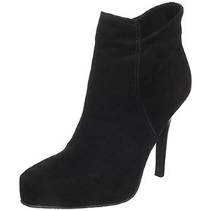 Diego di Lucca Ankle Stiletto Black Suede Boots